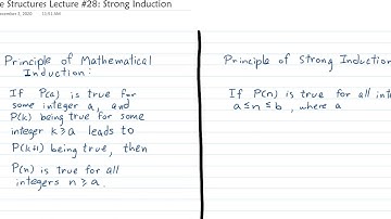 Discrete Structures   Lecture 28   Strong Induction