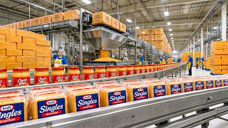 How Cheddar Cheese Is Made Into Kraft Singles & Cheez Whiz In Factory