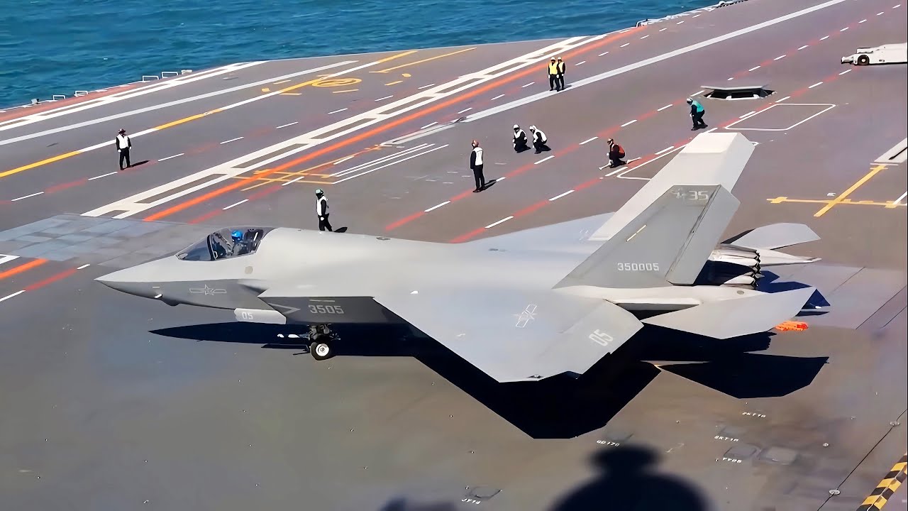 相似象 第十五号 原声无水印：福建舰弹射歼-35 歼-15T 空警-600三型舰载机画面/Fujian