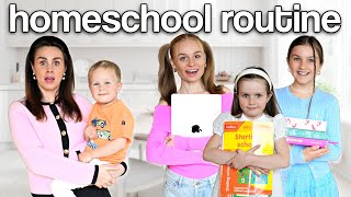 OUR HOMESCHOOL ROUTINE with 4 KIDS | Family Fizz