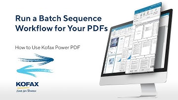 How to Manipulate a PDF with a Batch Sequence in Power PDF