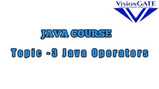 Java Operators