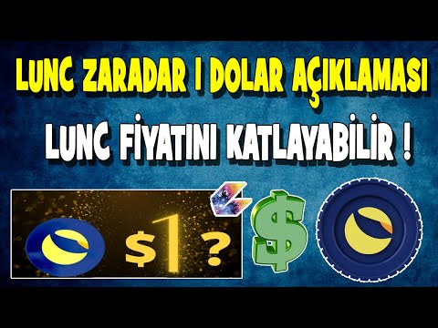 LUNC 1 DOLAR AÇIKLAMASI FİYATLAR KATLANABİLİR #lunacoin #luna #lunc #crypto #bitcoin #burn #ceekvr