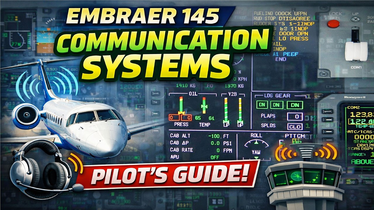 Embraer 145 Communication Systems Tutorial - Radios, Interphone ...
