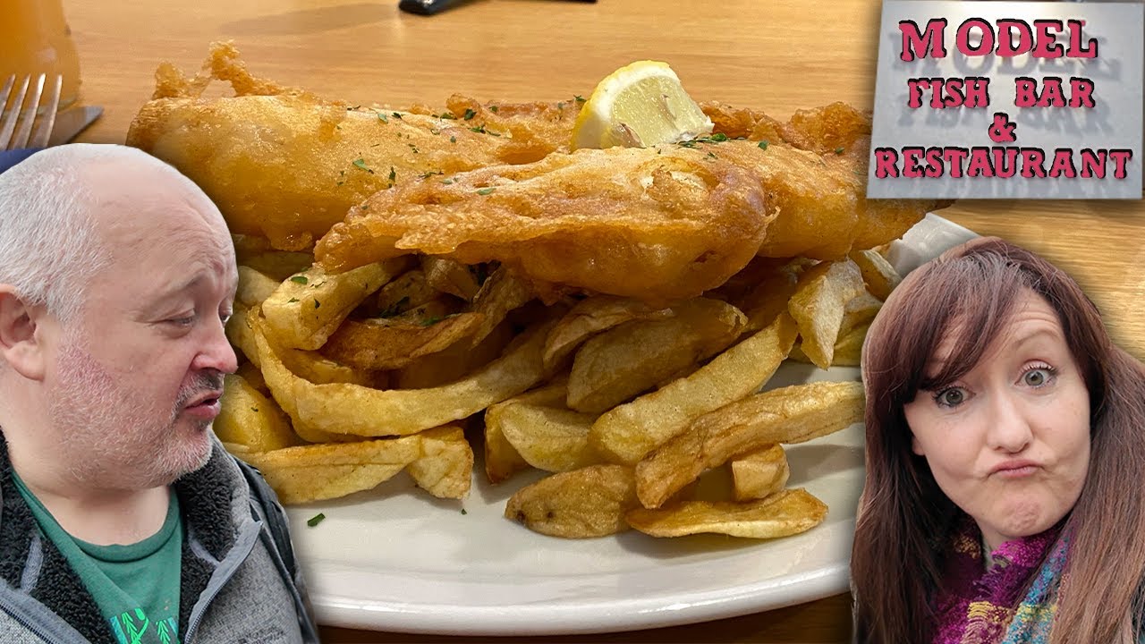 A Spot of Fish and Chips at the Model Fish Bar in Stamford U.K.