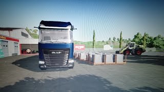 LS22 Mit dem Lkw Weitzen  ins Lager fahren  und Vorgeladen