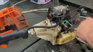 Stihl FS80R Trimmer: Replacing Carburetor and Fuel Lines