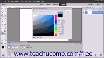 Photoshop Elements 15 Tutorial Using the Color Picker Adobe Training