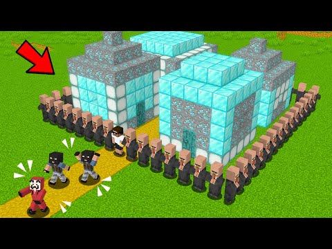 Can We Defend Our Diamond Village In Minecraft 
