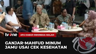 Momen Ganjar-Mahfud Minum Jamu & Makan Pecel Usai Cek Sehatan | AKIM tvOne
