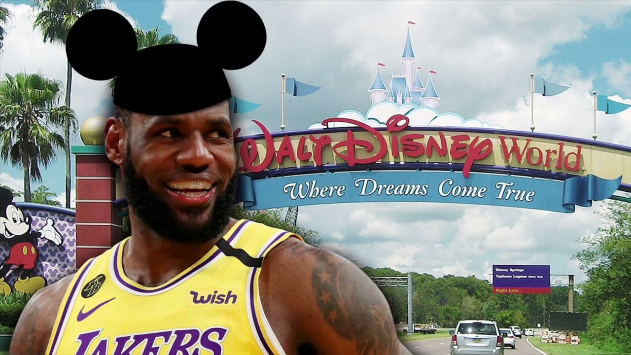 The Los Angeles lakers 2020 Mickey Mouse championship doesn't count it's an  asterisk ring 