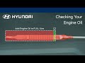 How to check your engine oil  hyundai