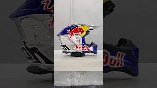 SPARKLY REDBULL HELMET DESIGN  #billybolt #helmet #redbull #helmetmodification