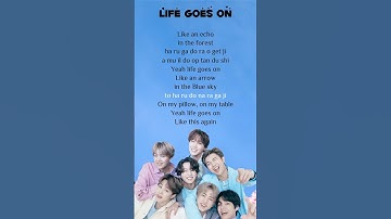 Thumbnail of BTS - Life Goes On (Lyrics) #song #bts #lifegoeson