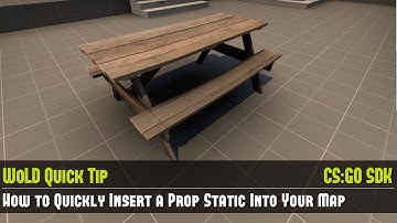 Quick Tip #05 CS:GO Source: Quickly Insert Prop Static Into Your Level in Hammer Source Tutorial