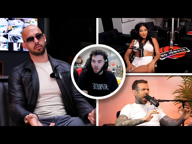 Adin Ross Introduces Adam22 & Lena The Plug To ANDREW TATE class=