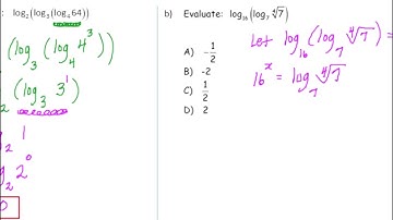 Math 3200 - Ch.8 Sec.8.1 - Evaluating Simple Logarithms