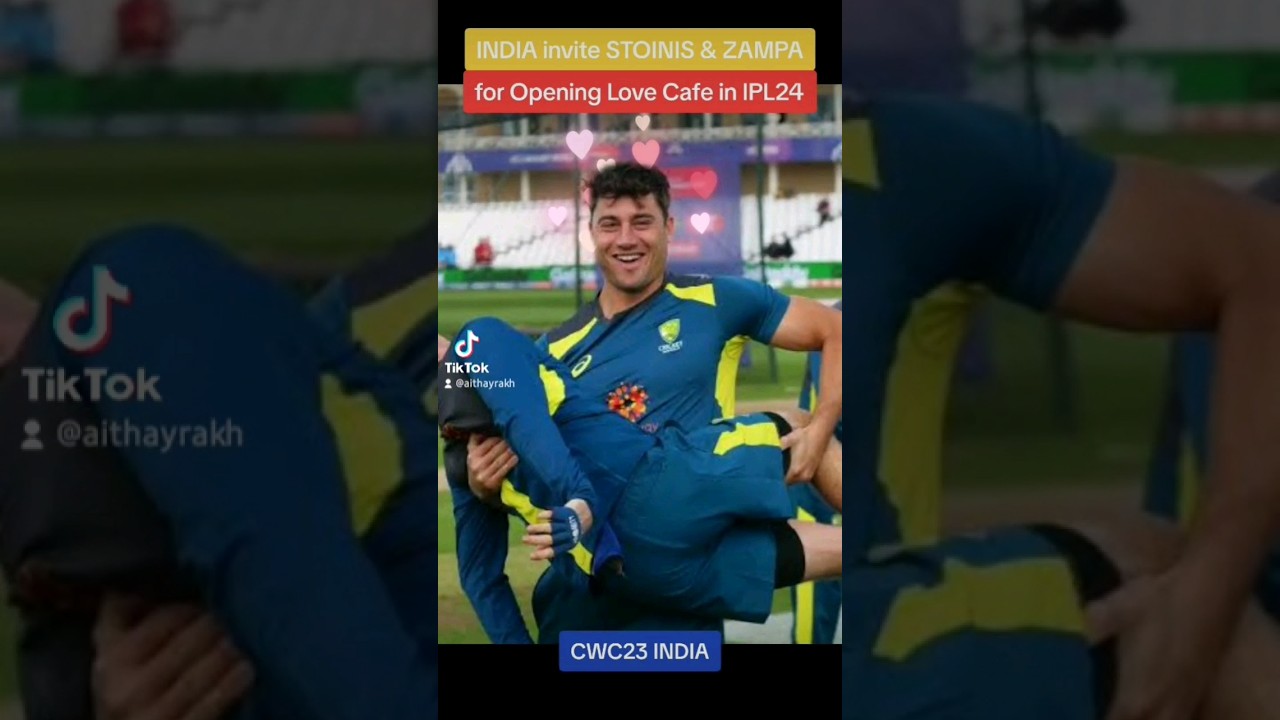 Stoinis revealing love story with Zampa 🫗🥂 in IPL24 #viral #trending #india #fyp #cwc23 #viralvideo