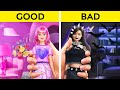 🖤 GOOD VS BAD DOLL’S MAKEOVER 💖 Dolls Come to Life! Cheap vs Expensive Gadgets by 123 GO! TRENDS