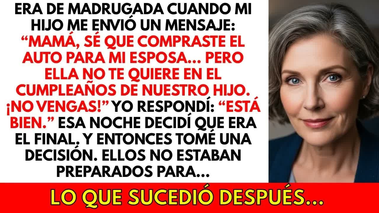 Mi hijo dijo： ＂Mi esposa no te quiere en la fiesta de nuestro hijo＂. Pero tenían una sorpresa...