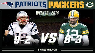 Brady \& Rodgers Meeting While Both Teams Peak! (Patriots vs. Packers 2014, Week 13)