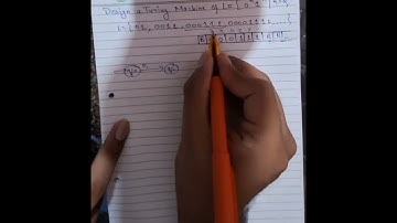 Design a turing machine for L={0^n1^n}|| Theory of automata and formal languages|| 2nd year