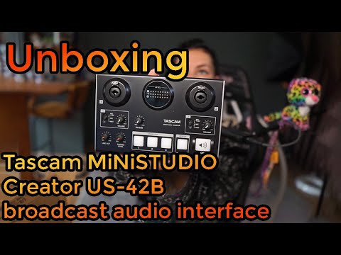 Uboxing & Review - Tascam MiNiSTUDIO Creator US 42B broadcast