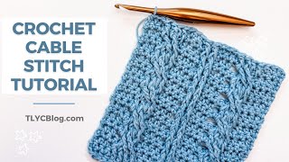 SO PRETTY! Crochet Cable Stitch Tutorial for Beginners | Make BEAUTIFUL Braided Stitches