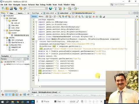 Create a simple calculator application using servlet.