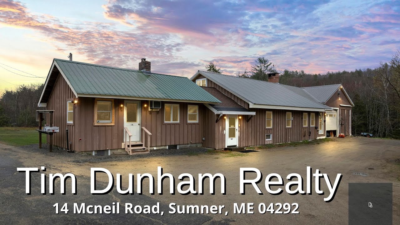Tim Dunham Realty Real Estate Listing in Sumner Maine House for