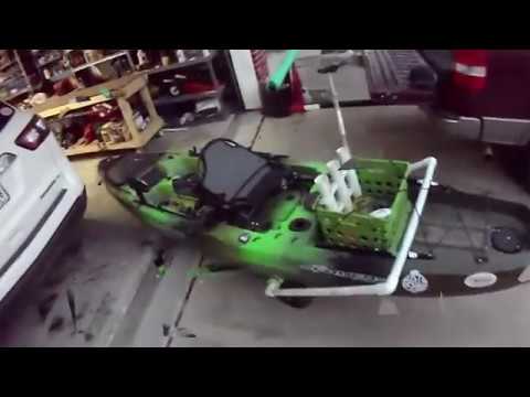 Diy kayak cart/landing gear slayer propel 13 - YouTube