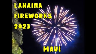 Lahaina Maui July 4th Celebration. Great Fireworks. Awesome Maui Show On Front Street