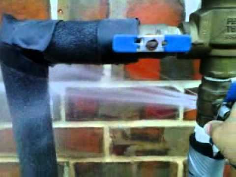 out side backflow sprinkler busted.3GP