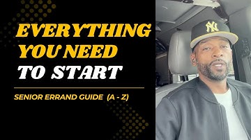 Everything You Need to Start a Senior Errand Business