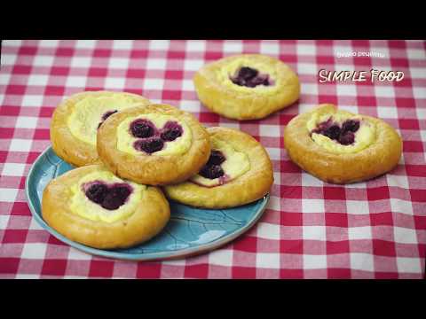 Очень Вкусные Домашние БУЛОЧКИ к Чаю/ Нежные ВАТРУШКИ с начинкой из творога и вишни