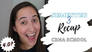 Semester 3 Recap | CRNA School Chronicles