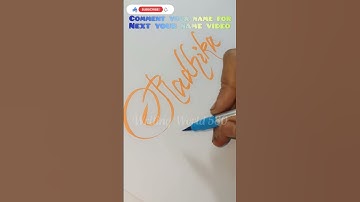 Radhika name in beautiful handwriting #brush #viral #shortfeed #name