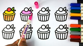 Color a Sweet Cupcake Cupcake Coloring Pages for Kids