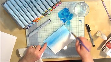 Spectrum Noir Aqua Markers - graduated colour technique