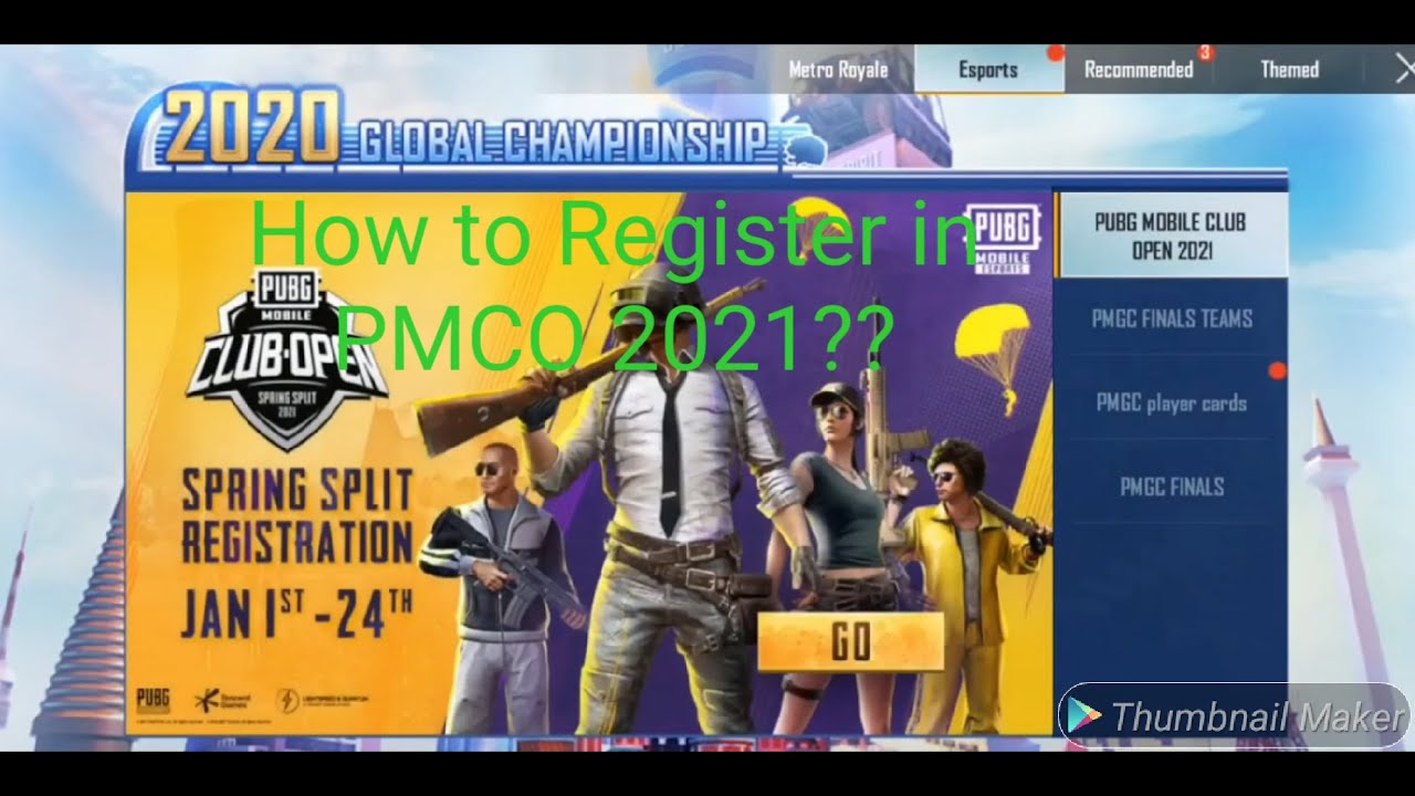 HOW TO REGISTER IN PMCO 2021 | PUBG MOBILE CLUB OPEN REGISTRATION PROCESS EXPLAINED
