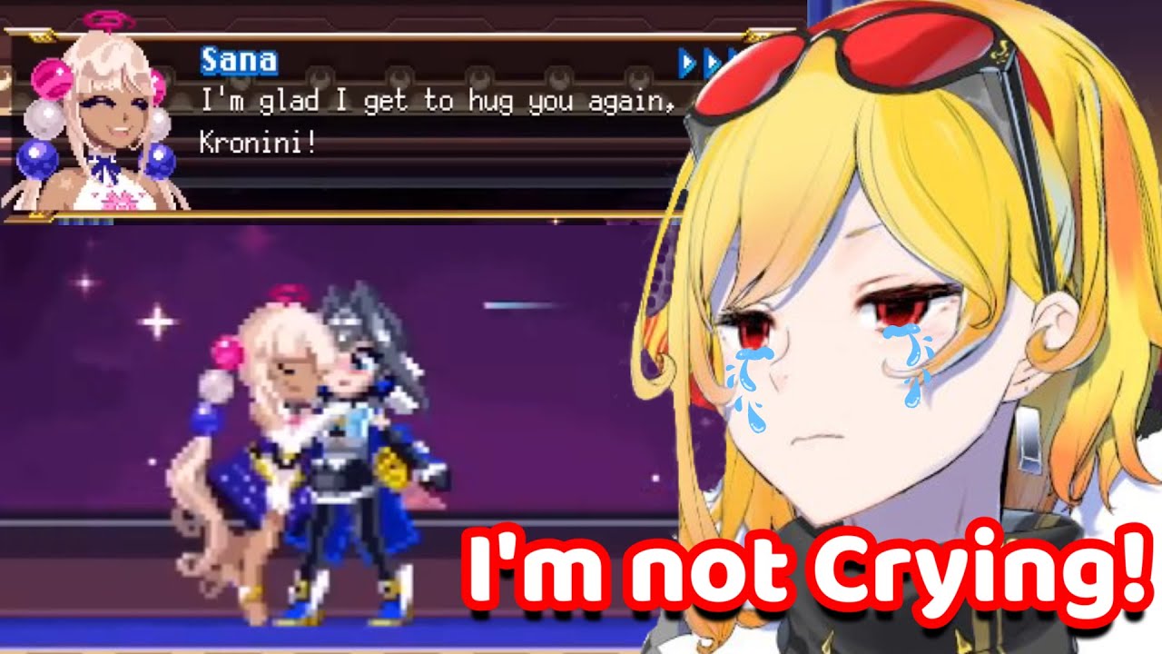 When Kaela saw Sana Hugging Kronii again💛