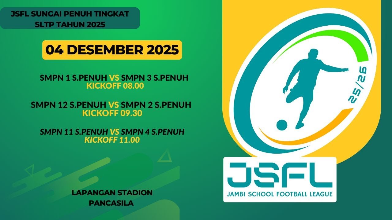 Jsfl JSFL REGIONAL SUNGAI PENUH TINGKAT SMP TAHUN 2025 - YouTube