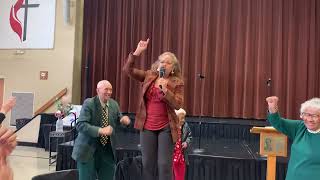 Celebrity Fitness guru Donna Richardson Joyner gets the crowd moving Profile