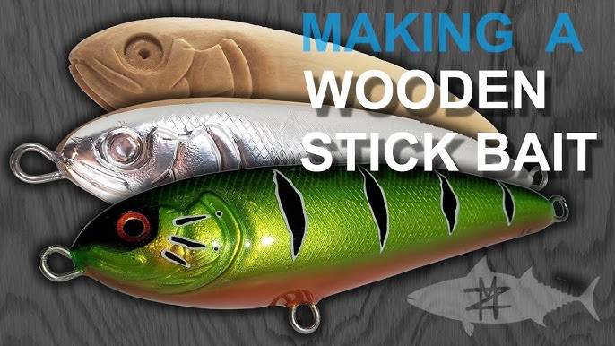 Stick Bait Lure Making- start to finish minnow fishing lure 