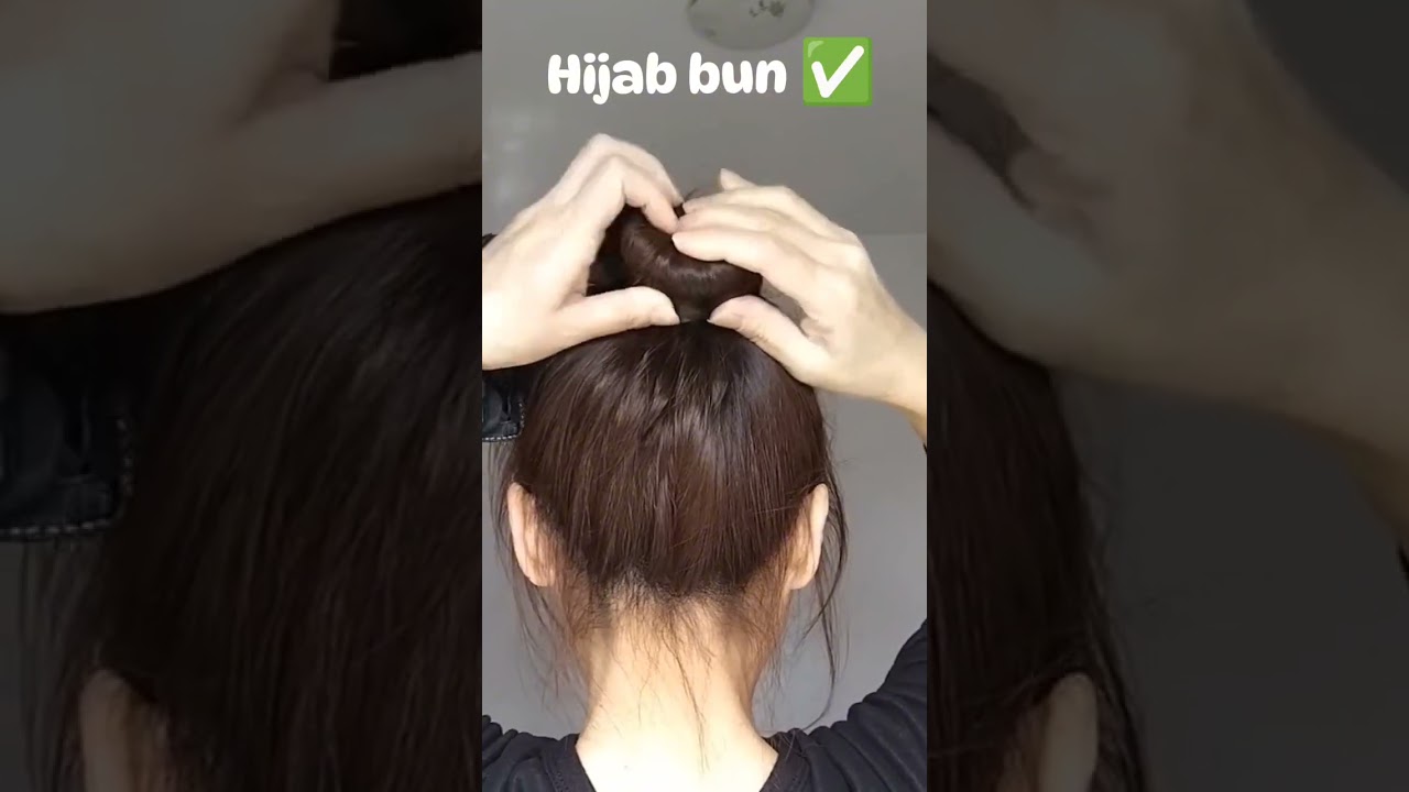 Hijabi girls ur hijab bun is here ? #shorts #viralshort #explorepage #trending #hairstyles #fvpシ