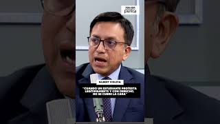 GILBERT VIOLETA: "CUANDO UN ESTUDIANTE PROTESTA DE FORMA LEGÍTIMA, NO SE CUBRE LA CARA"
