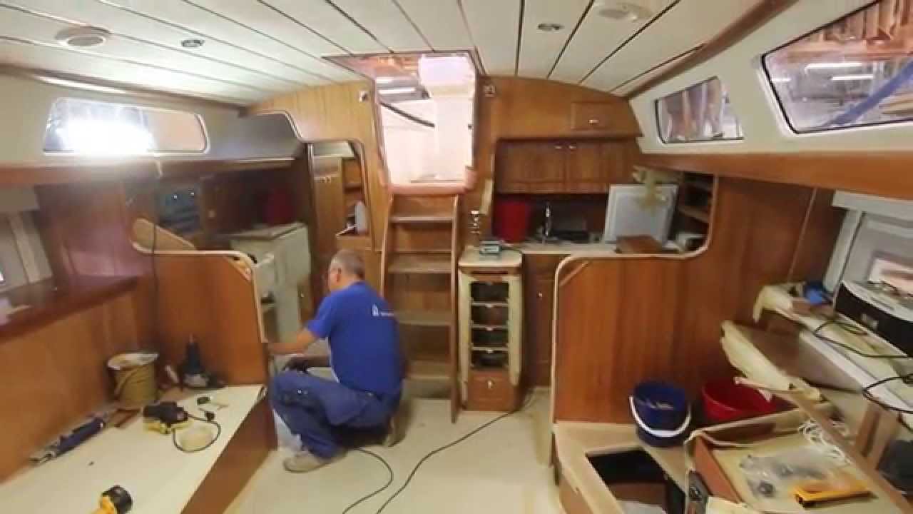 First Hallberg-Rassy 40 Mk II under construction 20 August 2015