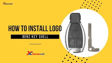 How to install Benz logo in Benz Key Shell?