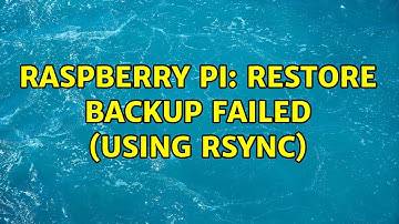 Raspberry Pi: Restore backup failed (using rsync) (3 Solutions!!)