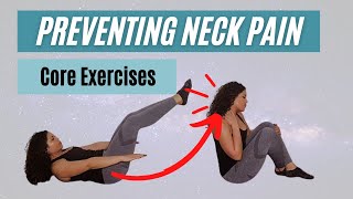 How to modify pilates hundred and prevent neck pain during core exercises!